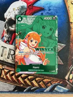 One Piece TCG Nami Winner Card P-102 - Image 1