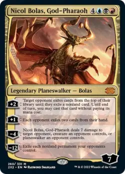 Nicol Bolas, God-Pharaoh -Foil Near Mint MTG Double Masters 2022 - Image 1