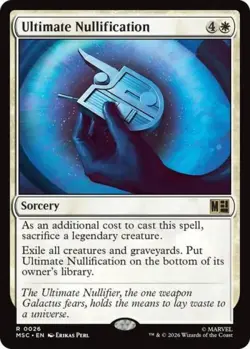 ~ Ultimate Nullification ~ NM ~ Commander: Marvel Super Heroes ~ MTG ~ - Image 1