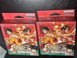 Set 2 BOX ST-30 One Piece Luffy Ace Starter Deck Ex Card Game Have Bonus pack JP - Image 1
