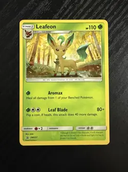Leafeon - SM237 Sun & Moon Regular Black Star Promo Card - NM - POKEMON TCG - Image 1