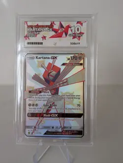 Pokemon Sun & Moon Hidden Fates Shiny Vault Card SV73 Kartana Ace 10 - Image 1