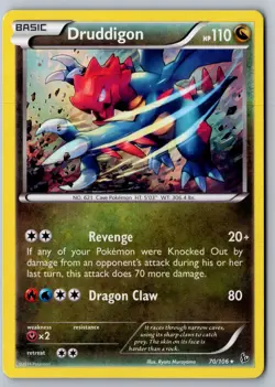 Pokemon: Druddigon - (Cosmos Holo) Holo Promo Blister Exclusives 070/106 LP+/NM - Image 1