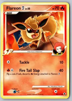 Pokemon: Flareon E4 Common Rising Rivals 60/111 LP+ - Image 1