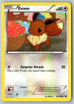 Pokemon: Eevee (83) Common Dark Explorers 83/108 LP+ - Image 1