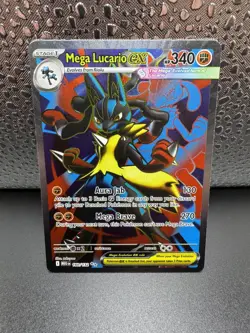 Mega Lucario ex 160/132 Mega Evolution Pokemon - Image 3