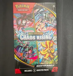 Pokemon TCG Mega Evolution: Chaos Rising Booster Bundle - 6 Packs - Image 1