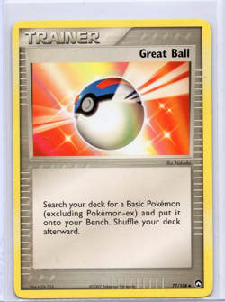 Great Ball 77/108 EX Power Keepers Pokemon TCG Uncommon LP - Image 1