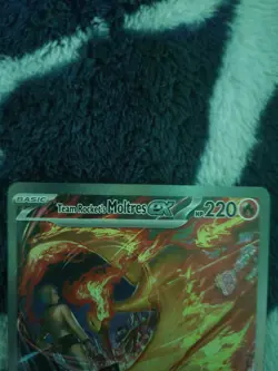 Team Rocket's Moltres ex 229/182 Sv10 Destined Rivals SIR Full Art Holo - Image 3