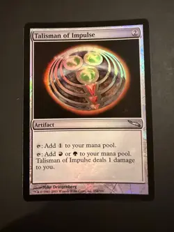 MTG Foil Talisman of Impulse Card 254/306 Mirrodin - Image 2