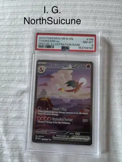 Pokemon TCG 2023 SV Scarlet & Violet 151 Charizard ex 199/165 SIR Holo PSA 8 - Image 1