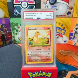 PSA 10 GEM MINT 1999 Pokemon Base Set Unlimited Charmander 46 - Image 1