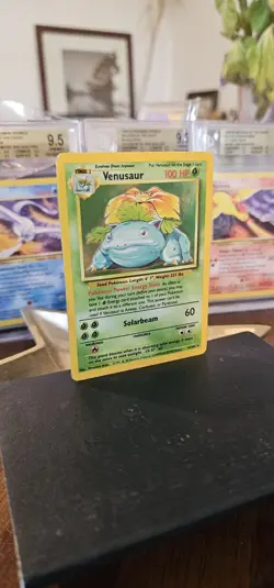 Venusaur 15/102 Base Set WOTC 1999 Pokemon Card Holo Rare Unlimited LP- - Image 3