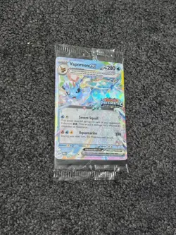 Pokemon TCG: Vaporeon ex 023/131 Stamped Promo Prismatic Evolutions | New Sealed - Image 1