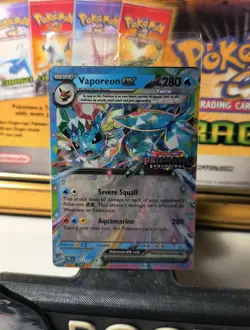 Vaporeon EX 023/131 Pokemon TCG Prismatic Evolutions Stamped Promo SEALED - Image 2