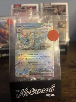 Pokemon TCG Vaporeon EX 023/131 Holo Prismatic Evolutions Stamped Promo (SEALED) - Image 1