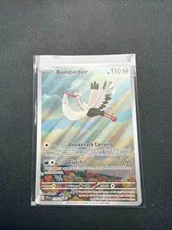 Pokemon TCG Bombirdier Scarlet Violet Base Set Holo Rare Card 219/198 Mint - Image 1