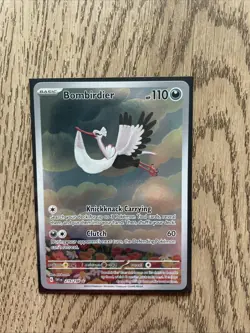 Pokemon TCG Bombirdier Scarlet Violet Base Set Holo Rare Card 219/198 - Image 1