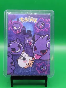 Clefairy & Gengar - Crystal Holo Box Hit - Crystal Dark Black - Pokemon Card - Image 1