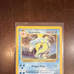Wizards of the Coast Gyarados 6/102 Base Set Holo Rare Unlimited 1999 100HP - Image 2