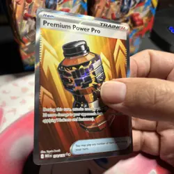 Premium Power Pro 174/132 Pokemon TCG Card Mega Evolution Full Art - In Hand - Image 3