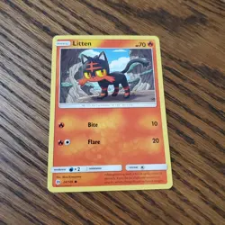 Litten 24/149 Common Sun & Moon Pokemon Card - Image 1
