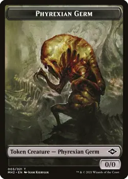 MTG Magic MH2 Modern Horizons II - 1x EN EX TOKEN 003 Phyrexian Germ - Image 1
