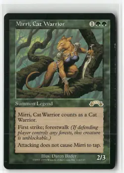 Mirri, Cat Warrior LP MTG Magic The Gathering Exodus - Image 1