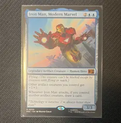 MTG Marvel Super Heroes Iron Man, Modern Marvel Mythic Foil Holo Blue EN 0830 - Image 1