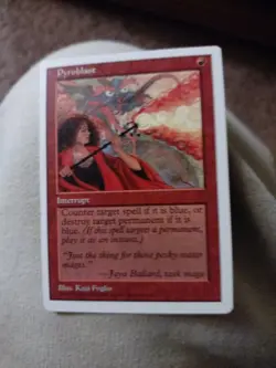 Pyroblast 5th Edition Magic The Gathering MTG CCG TCG NM+ - Image 1