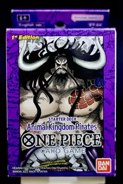 One Piece Animal Kingdom Pirates ST04 1st Edition Super Pre-Release Starter Deck - Image 1
