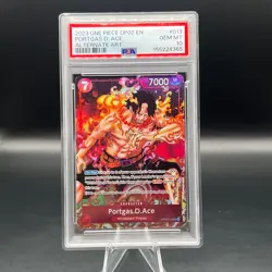 Portgas D Ace PSA 10 One Piece 2023 OP02-013 SR Alternate Art Paramount War - Image 1