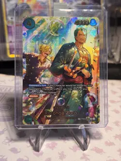 One Piece TCG The Azure Sea's Seven Foil OP-14 Roronoa Zoro PRB02-006 (SP) - LP - Image 1