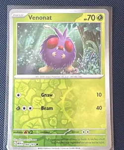 Venonat 048/165 Reverse Holo NM Pokemon Card Scarlet & Violet 151 - Image 1