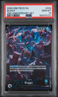 Buggy (English Version 2nd Anniversary Set) OP09-042 One Piece Promotion Cards - Image 1