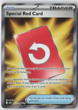 Special Red Card Holo Ultra Rare ME04: Chaos Rising 113/086 NM - Image 1