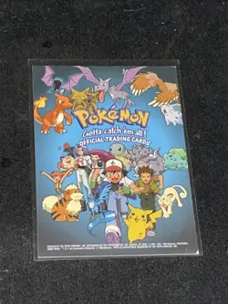 1999 Pokemon TV Animation Card TV Checklist - Image 1