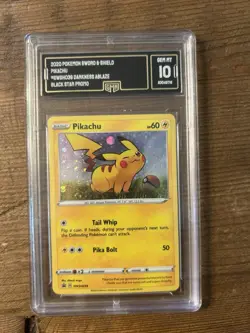 Pokemon TCG Pikachu SWSH039 SWSH Promo Cards Holo Promo 60 HP Eng GMA 10 - Image 1