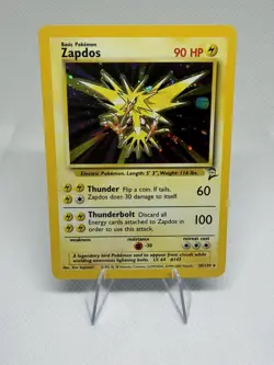 Zapdos Holo Rare Base Set 2 20/130 Pokemon Card - WOTC 1999 - Image 1