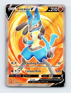 NM Lucario V SWSH213 Sword & Shield Promo Pokemon Card - Image 1