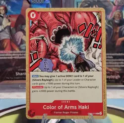 Color of Arms Haki OP12-019 C Legacy of the Master One Piece Card Game NM/M - Image 1
