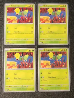 4x Bellsprout 069/165 Pokemon card SV 151 common NM - Image 1