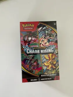 Pokemon TCG Mega Evolution Chaos Rising Booster Bundle (6 Packs) New and Sealed - Image 1