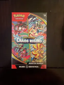Pokemon TCG Mega Evolution Chaos Rising Sealed Booster Bundle 6 Packs - Image 1