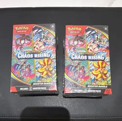 Pokemon TCG Mega Evolution: Chaos Rising 2x Booster Bundle (6 Packs Each) SEALED - Image 1
