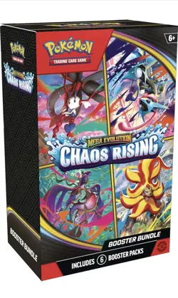 Pokemon TCG Mega Evolution: Chaos Rising Booster Bundle Box 6 Packs English - Image 1