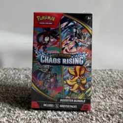Pokemon TCG Mega Evolution: Chaos Rising Booster Bundle 6 Packs 60 Cards - Image 1