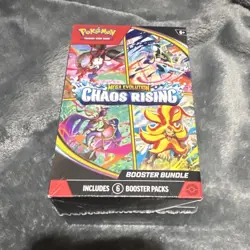 Pokemon TCG Mega Evolution—Chaos Rising Booster Bundle 6 Packs 60 Cards English - Image 1