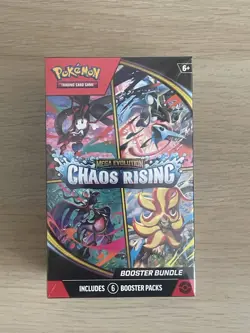 Pokemon TCG Mega Evolution Chaos Rising Booster Bundle SEALED 6 Packs - Image 1