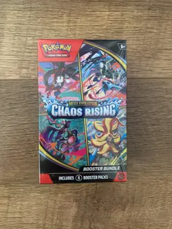 Pokemon TCG Mega Evolution—Chaos Rising Booster Bundle Box 6 Packs English - Image 1